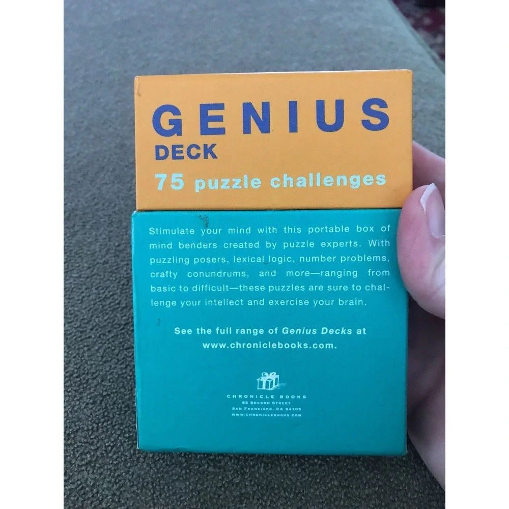 Genius Deck Cards 75 Puzzle Challenges (TD)